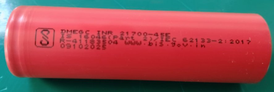 NMC Cells (21700), Capacity 4500mAh, 3C EV Type (Set of 10 pcs)